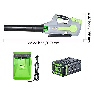 VEVOR Cordless Leaf Blower, 60V Powerful Electric Leaf Blower with 5.0Ah Battery, Fast Charging