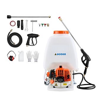 VEVOR Gas Powered Backpack Sprayer, 26.5CC 0.9HP Engine, Garden Sprayer with 6.5 Gallon Tank
