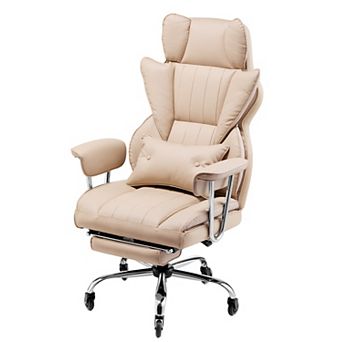 VEVOR Executive Office Chair with Footrest, 400lb Capacity Office Chair with Lumbar Pillow