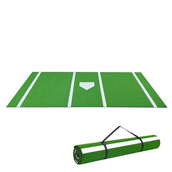 VEVOR Baseball Hitting Mat,12x6 ft Batting Cage Mat,Batters Box Turf Mats,Softball Batting Equipment