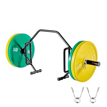 VEVOR Trap Bar Hex Bar, Open-Ended Frame Hex Barbell, 2 in 800 LBS Capacity with Knurled Grips