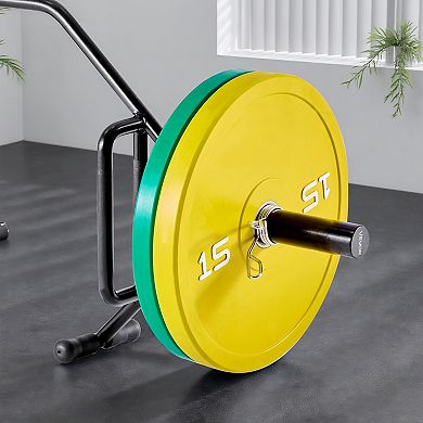 VEVOR Trap Bar Hex Bar, Open-Ended Frame Hex Barbell, 2 In 800 LBS Capacity with Knurled Grips