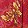Floral Dark Red