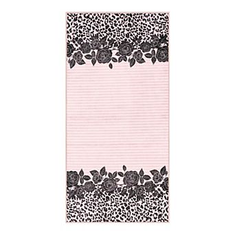 Juicy Couture Finley Lacey Leopard Print Area or Throw Rug