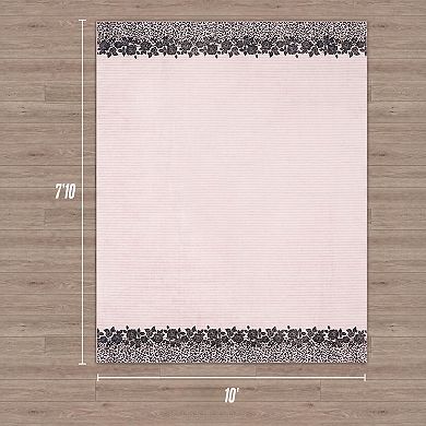 Juicy Couture Finley Lacey Leopard Print Area or Throw Rug