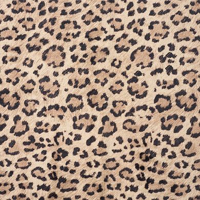 Juicy Couture Finley Timeless Leopard Print Throw or Area Rug