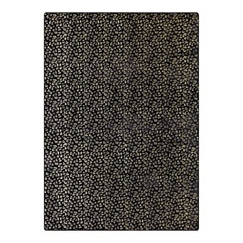 Juicy Couture Metallic Leopard Print Plush Area Rug