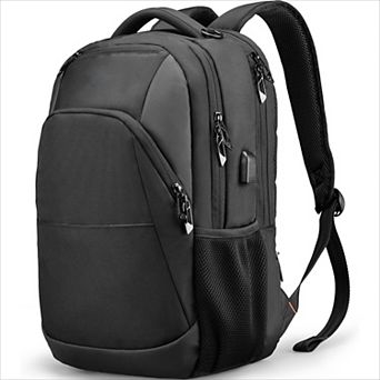 Travel Laptop Backpack with USB Port for 16" Laptop, Black