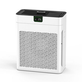 1100 sq. ft. H13 HEPA Personal Air Purifier in White with PM2. 5 Sensor, Sleep Mode