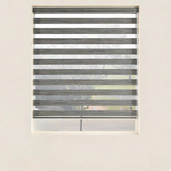 Blinds for Windows,Dual Layer Zebra Blinds &Light Filtering Roller Shades (Height 72 in Width 20 in