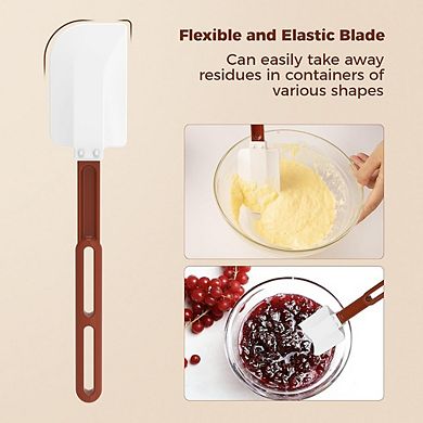 2-Pack Silicone Spatulas Heat-Resistant, Heavy-Duty Nonstick Turner