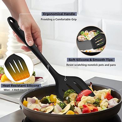 10-Piece Silicone Cooking Utensil Set, Heat-Resistant, Nonstick Safe