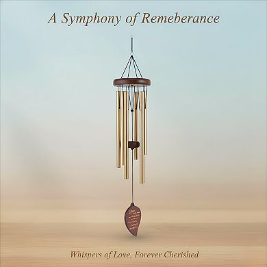 Wooden Memorial Wind Chimes for Outside Sympathy Gift