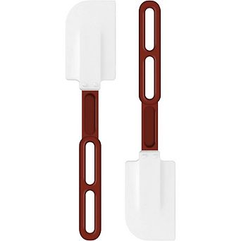 2 pc High-Temp Silicone Spatula Set Heat Resistant, Nonstick, Durable