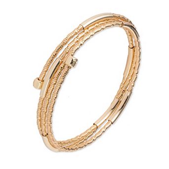 Napier Gold Tone Coil Bracelet