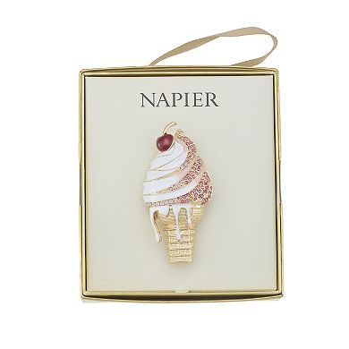 Napier Two Tone Elevated Ice Cream Pin