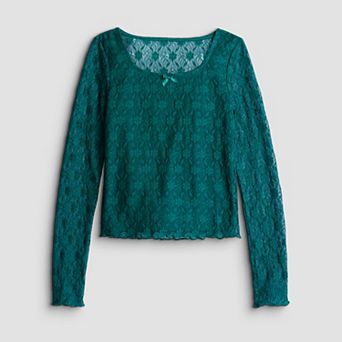 Girls 7-16 Sea + Skye Lace Detail Top