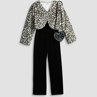 Girls 7-16 Speechless Jumper Set with Jacket & Heart Bag