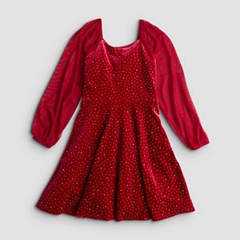 Girls 7-16 Speechless Studded Velvet Dress