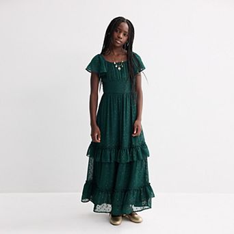 Girls 7-16 Speechless Ruffle Chiffon Maxi Dress