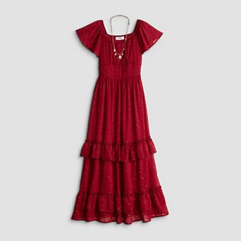 Girls 7-16 Speechless Ruffle Chiffon Maxi Dress