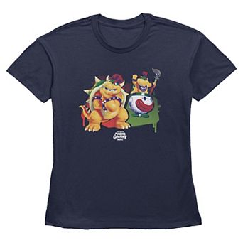 Women's The Super Mario Galaxy Movie Bowser & Bowser Jr. Poses Graphic Tee