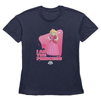 Women's The Super Mario Galaxy Movie Princess Peach I Am The Princess Graphic Tee