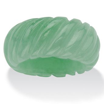 Genuine Green Jade Shrimp-Style Ring