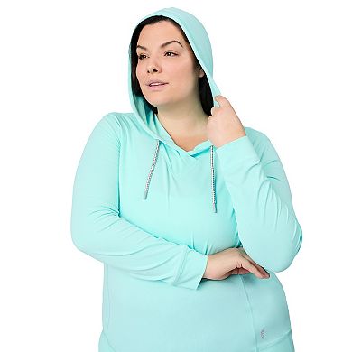 Free Country Women's Plus Size SunFree UPF Hoodie