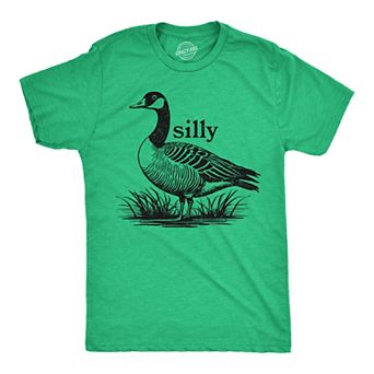 Mens Funny T Shirts Silly Goose Sarcastic Graphic Tee for Men
