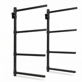 Heavy Duty Freestanding Kayak Storage Rack, Steel Canoe and SUP Paddle Board Stand