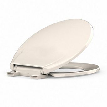 Premium Round Toilet Seat Slow Close Plastic Replacement Toilet Lid for Standard Toilets