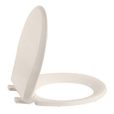 Heavy Duty Plastic Toilet Seat with Cover Universal Standard Toilet Lid Replacement