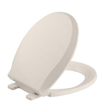 Heavy Duty Plastic Toilet Seat with Cover Universal Standard Toilet Lid Replacement
