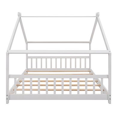Merax Full Size House Bed Wood Bed