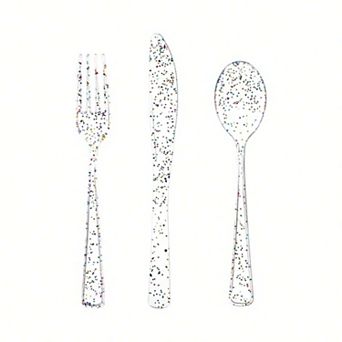 300 pc Heavy Duty Plastic Silverware Set for Large Events