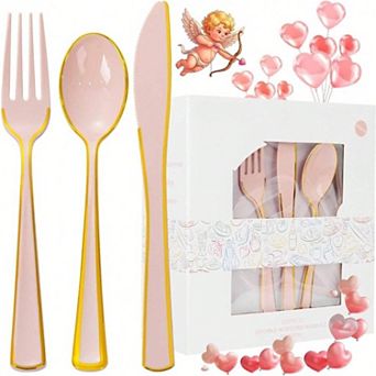 300 pc Heavy Duty Plastic Silverware Set for Large Events