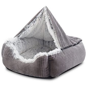 Snuggle Into Luxury: Machine-Washable Cave Bed Hooded Blanke