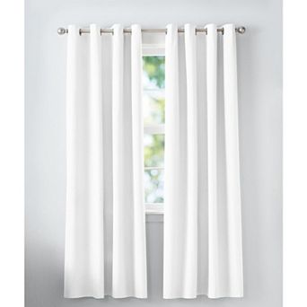 Room Darkening Blackout Window Curtains 2 Panels with Grommets, for Living Room and Bedroom