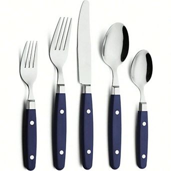 20 pc Retro Studded Stainless Steel Cutlery Set