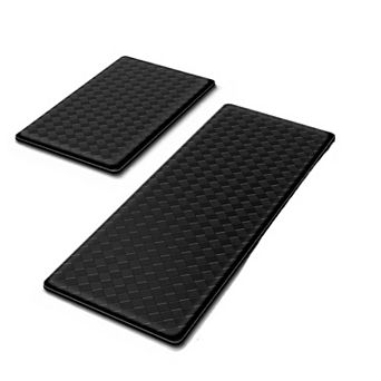 Kitchen Mats, 2 pc Kitchen Rugs, Cushioned Anti Fatigue Kitchen Mats for Floor, Non-Slip Standing