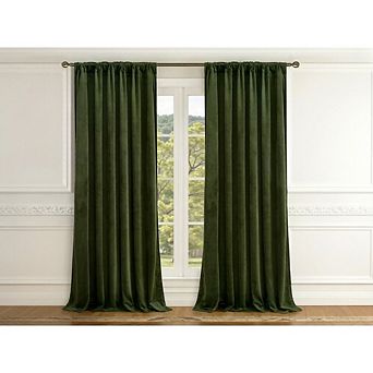 JUANWANG Olive Green Blackout Curtains, 84 Inch, Thermal Insulated, Room Darkening, 2 Panels