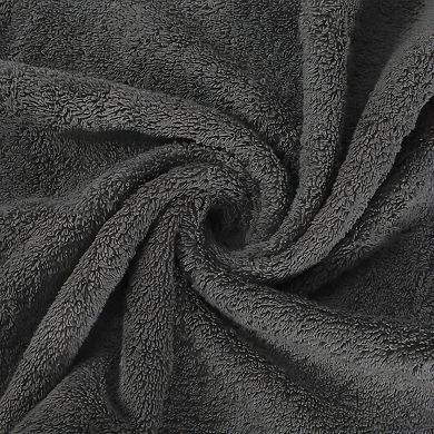 Bath Towel Set,Cotton Bathroom Towels with Hanging Loops, Soft & Absorbent, 8 Piece Towel Set