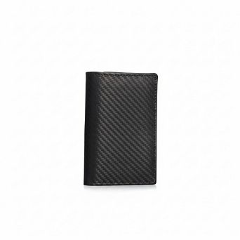 Premium Leather Trifold Wallet with RFID Blocking, ID Window, and Multiple Card Slots