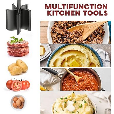 Meat Chopper and Hamburger Grinder Heat-Resistant Nylon Smasher for Burgers