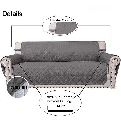 Reversible Oversized Couch Cover Water Resistant for Dogs