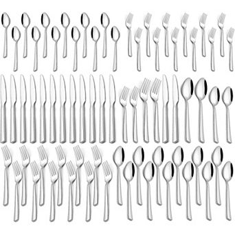 60 pc Silverware Set For 12, For Home Kitchen Restaurant Hotel, Durable,Dishwasher Safe