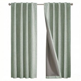 Blackout Curtains for Bedroom - 84 Inch Long Light Blocking 2 Panels Drapes, Thermal Insulated Room