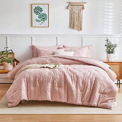Tufted Jacquard Set Microfiber Breathable Shabby Chic