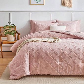 Tufted Jacquard Set Microfiber Breathable Shabby Chic